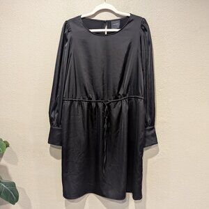 Alex Marie Black Long-Sleeve Cinched Waist Dress – Size 8